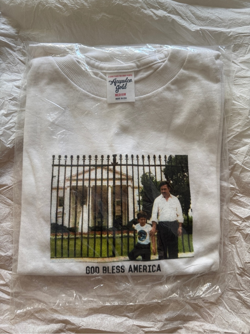 Acapulco Gold T-Shirt Pablo Escobar M NEW Sealed Rare